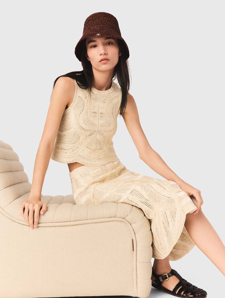 Gonna lunga in crochet