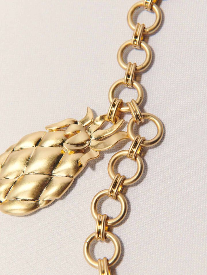 Collana lunga ananas
