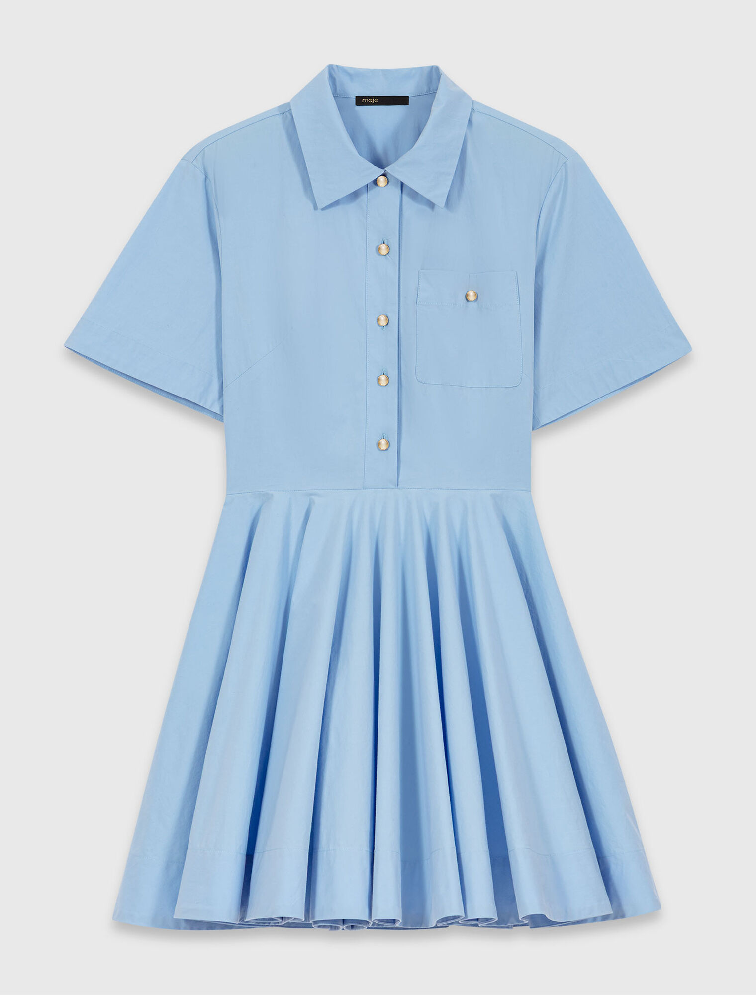 Abito a camicia svasato