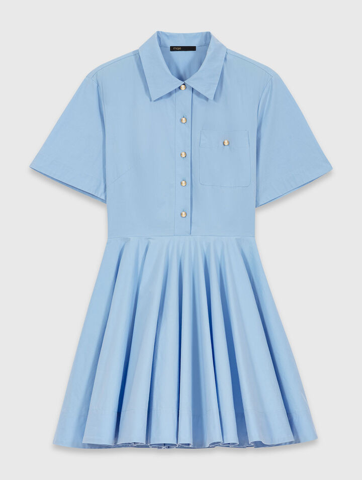 Abito a camicia svasato