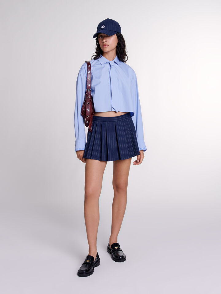Camicia con cravatta rimovibile