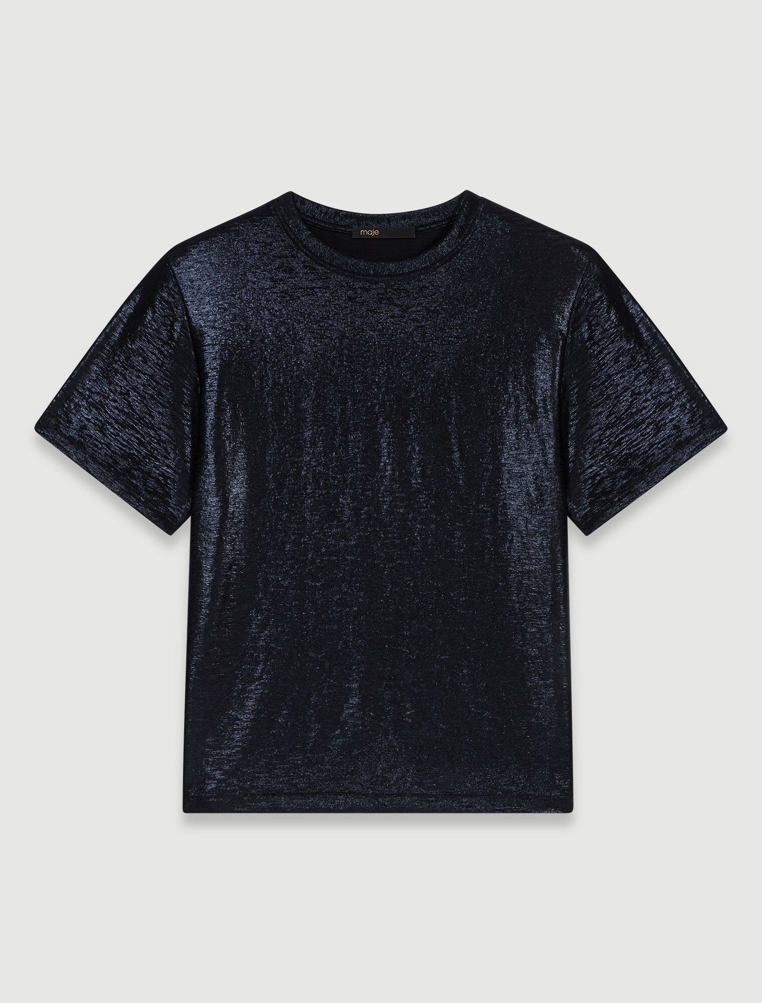 T-shirt in lamé