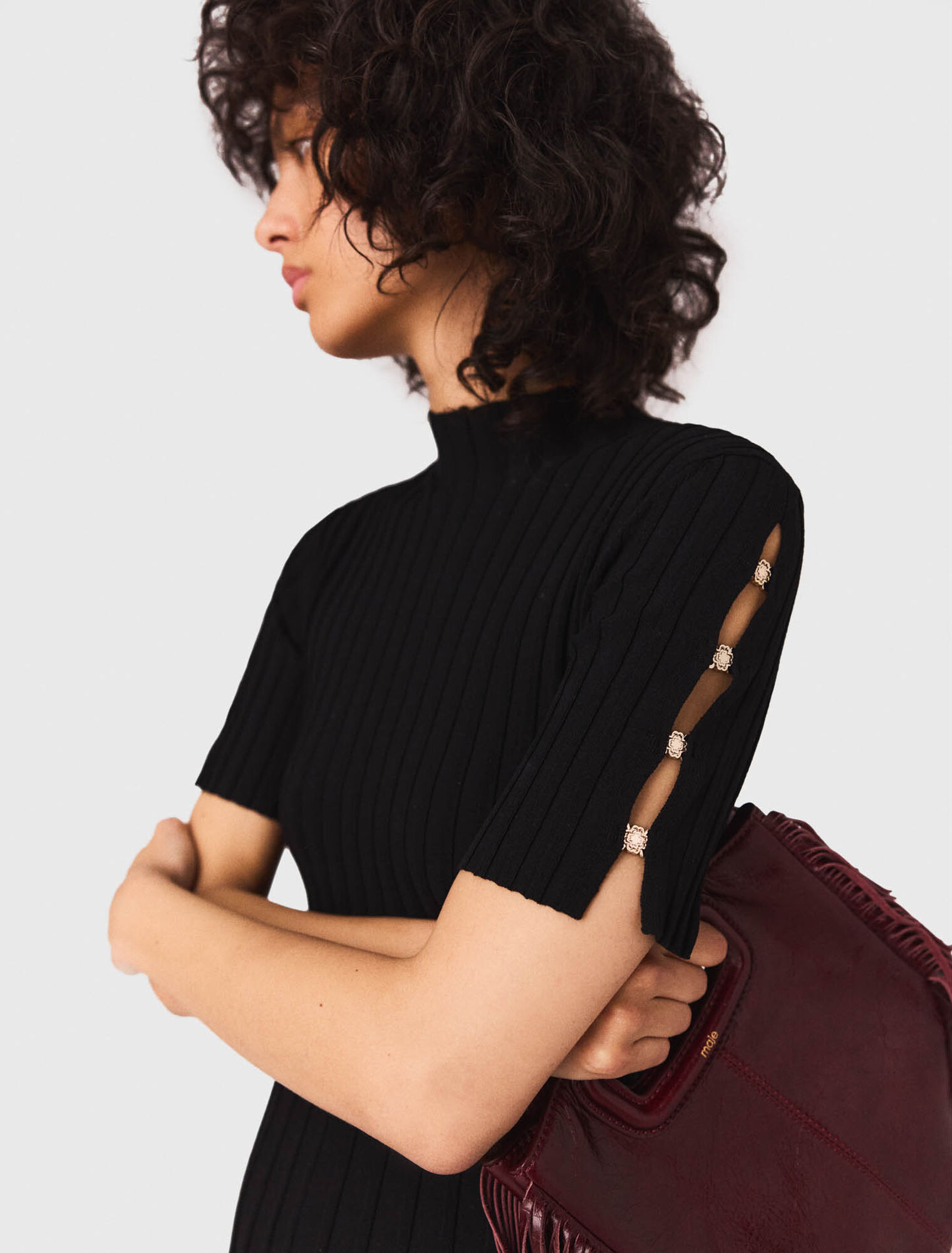 Abito corto in maglia
