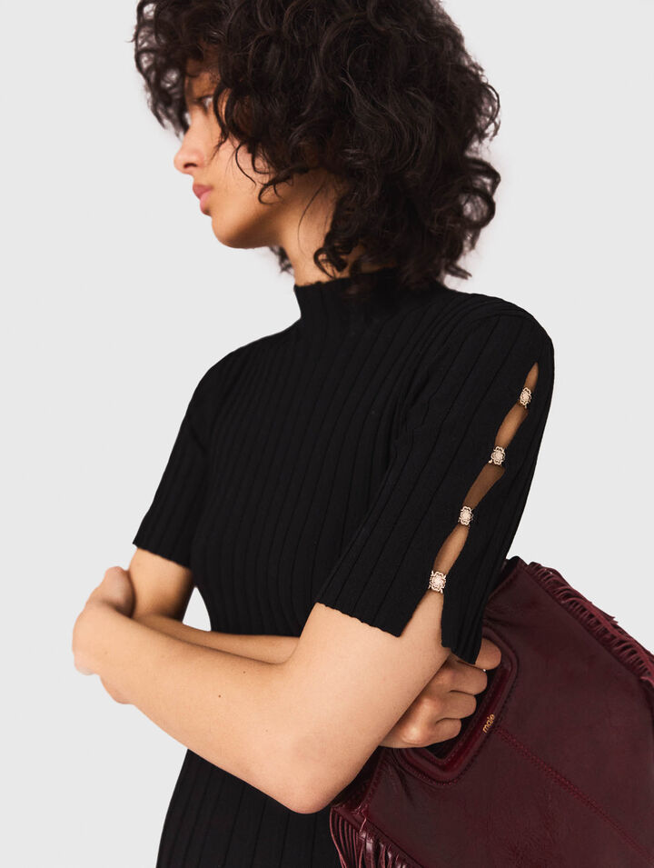 Abito corto in maglia