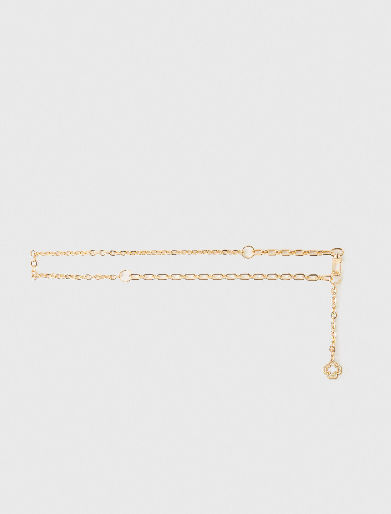 Cintura a catena con logo del Clover