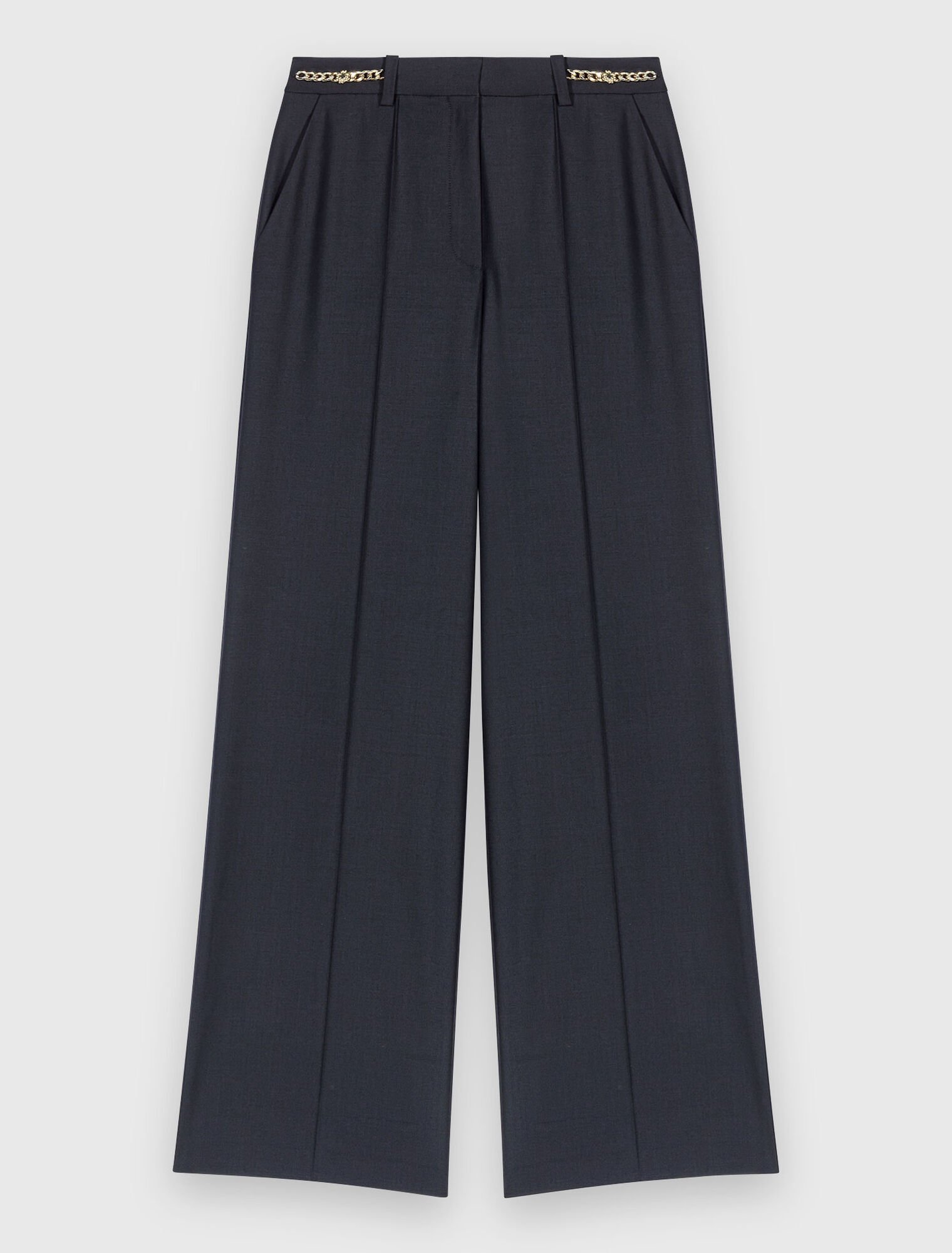Pantaloni tailleur dettagli catena