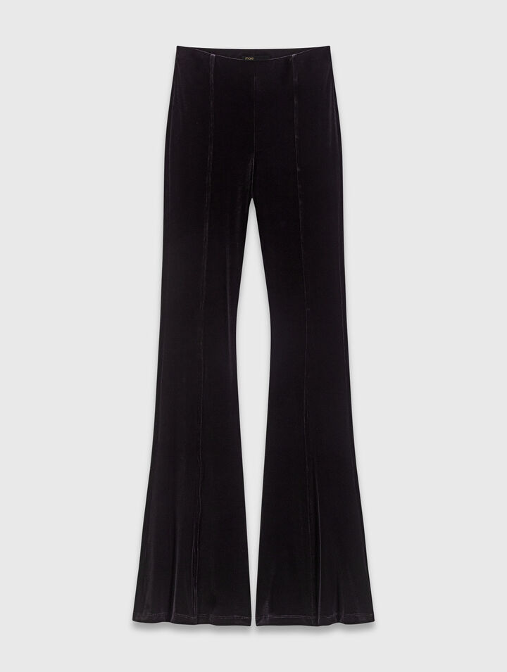 Pantaloni in velluto stretch