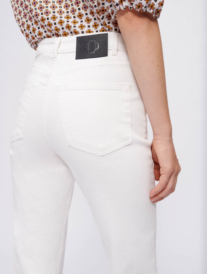 Jeans bianchi dritti