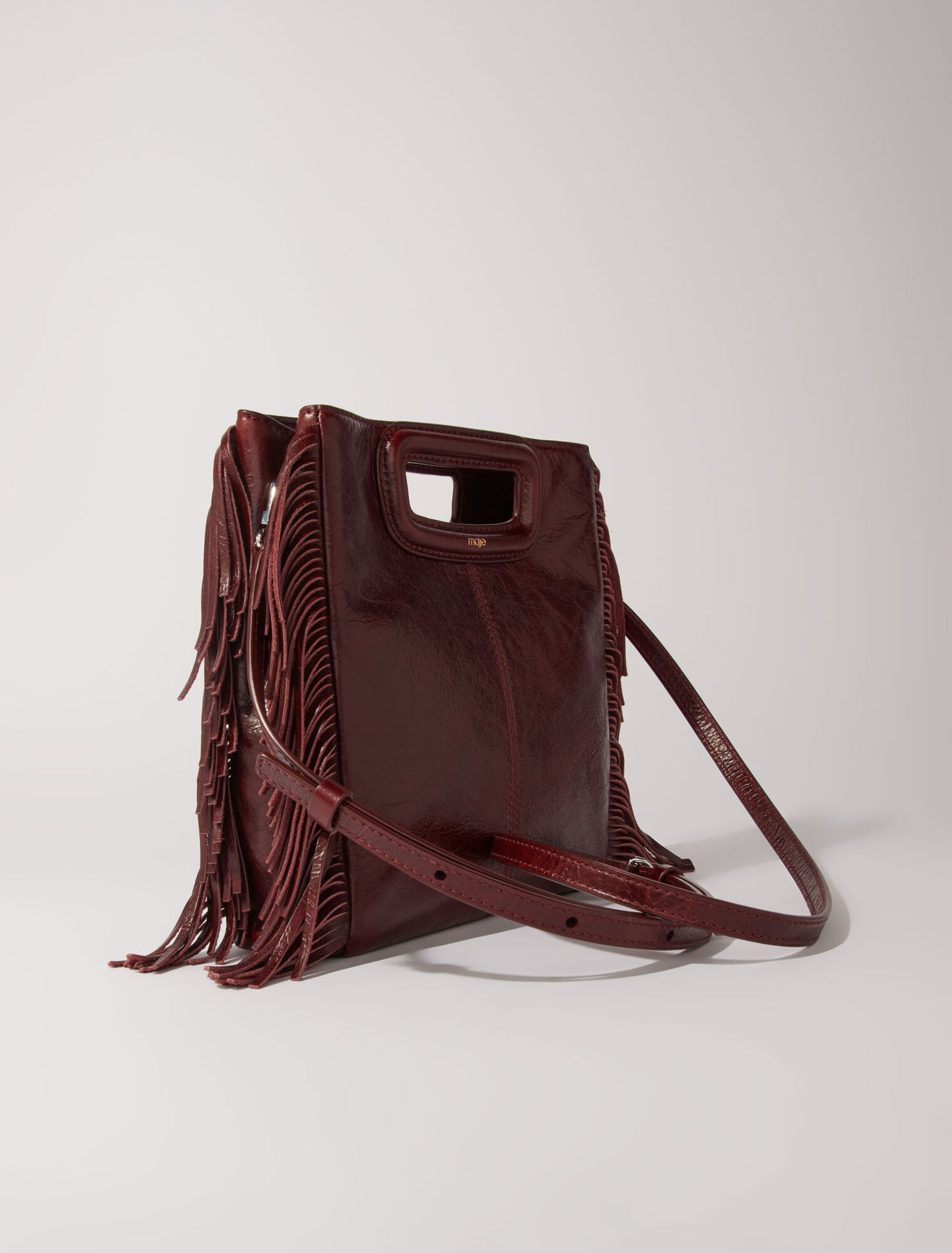 Borsa M in pelle craquelé