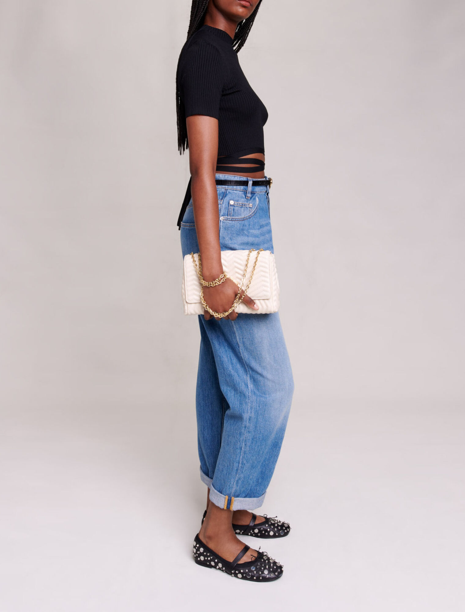 Crop top incrociato