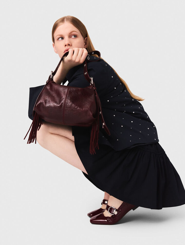 Borsa Miss M in pelle craquelé