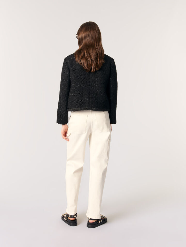 Giacca corta in tweed