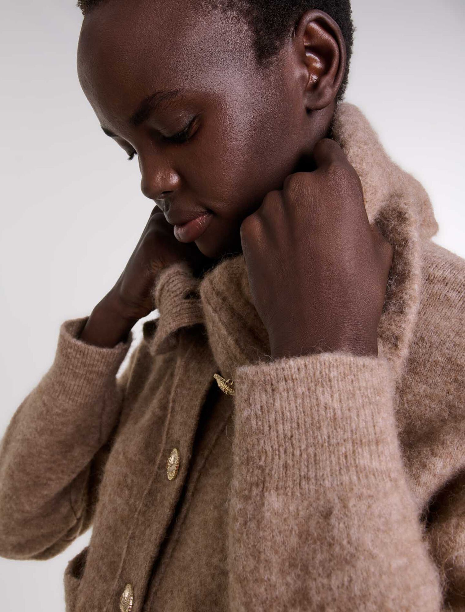 Cardigan in misto lana