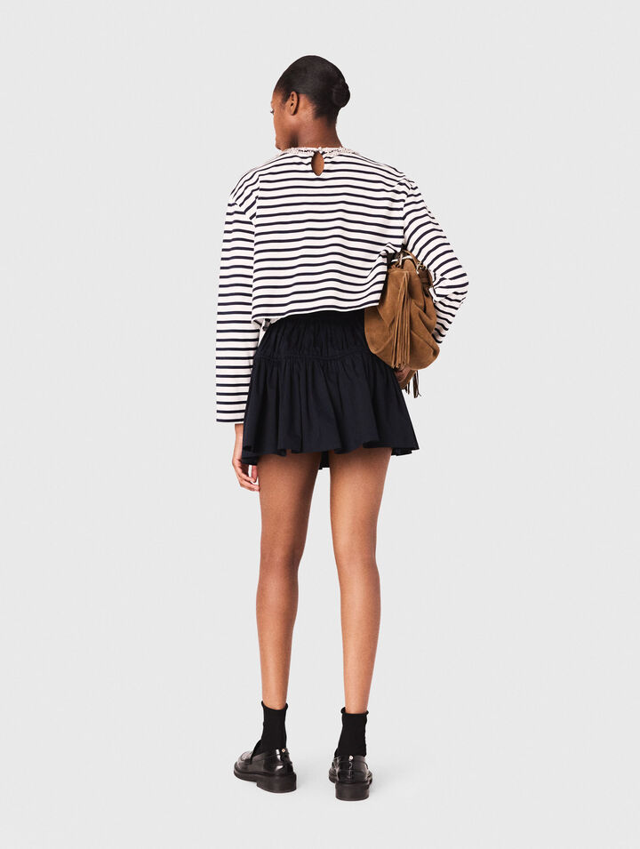 T-shirt a maniche lunghe a righe