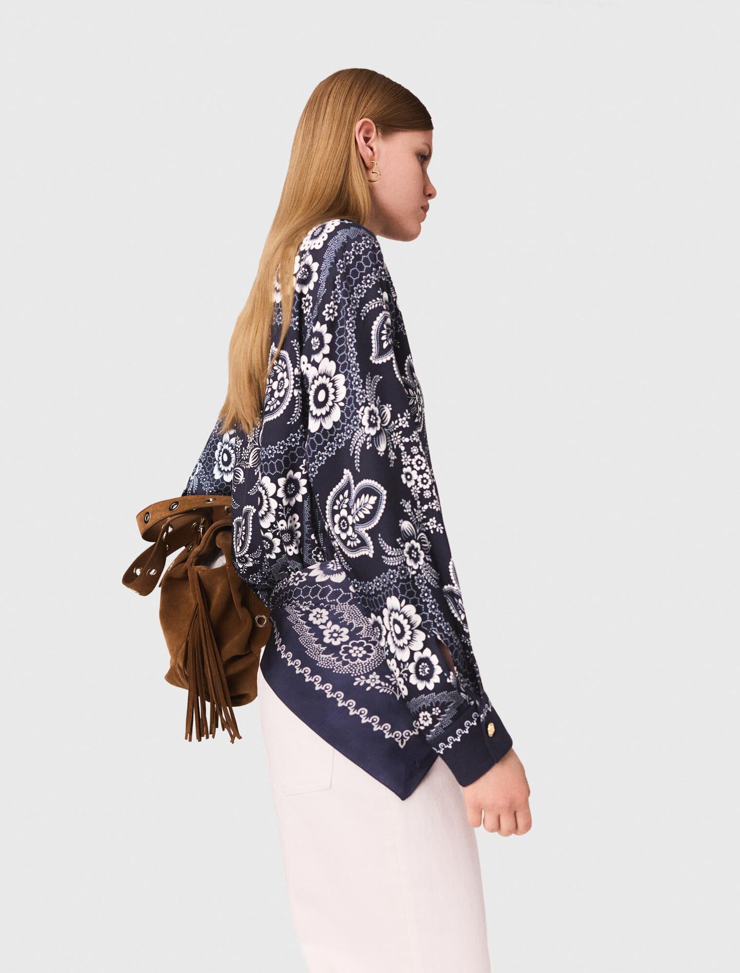 Camicia fluida con stampa