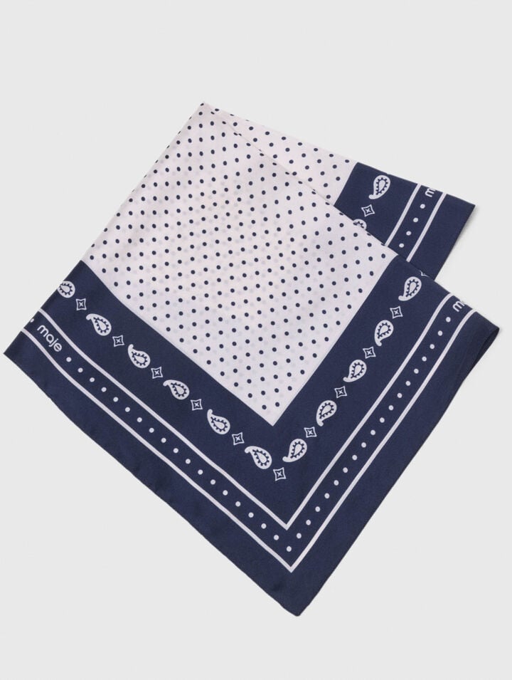 Bandana 60x60 in seta stampata