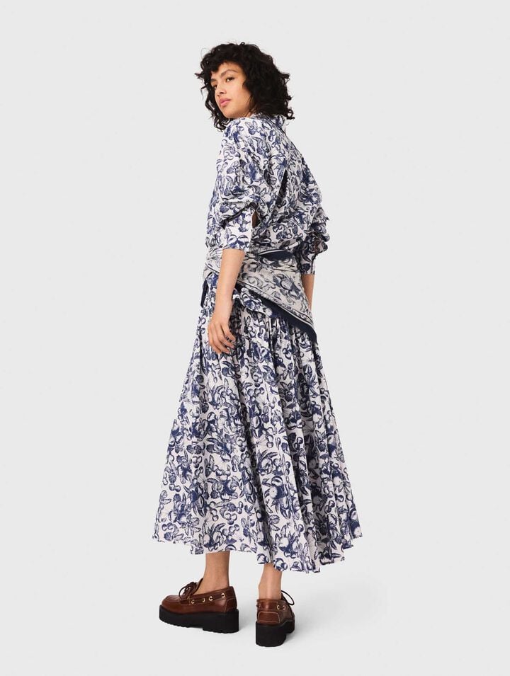 Camicia lunga con stampa