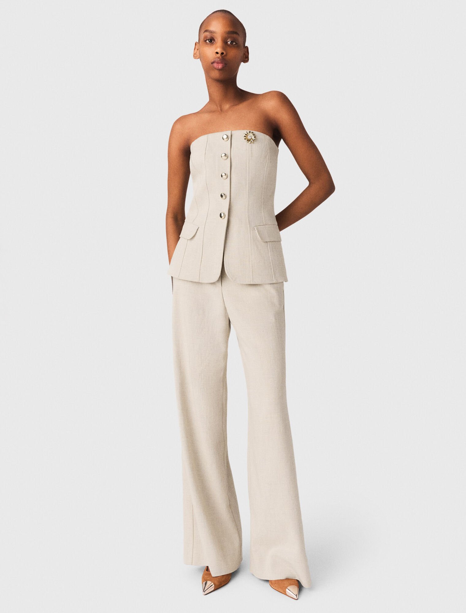 Top a bustino sartoriale