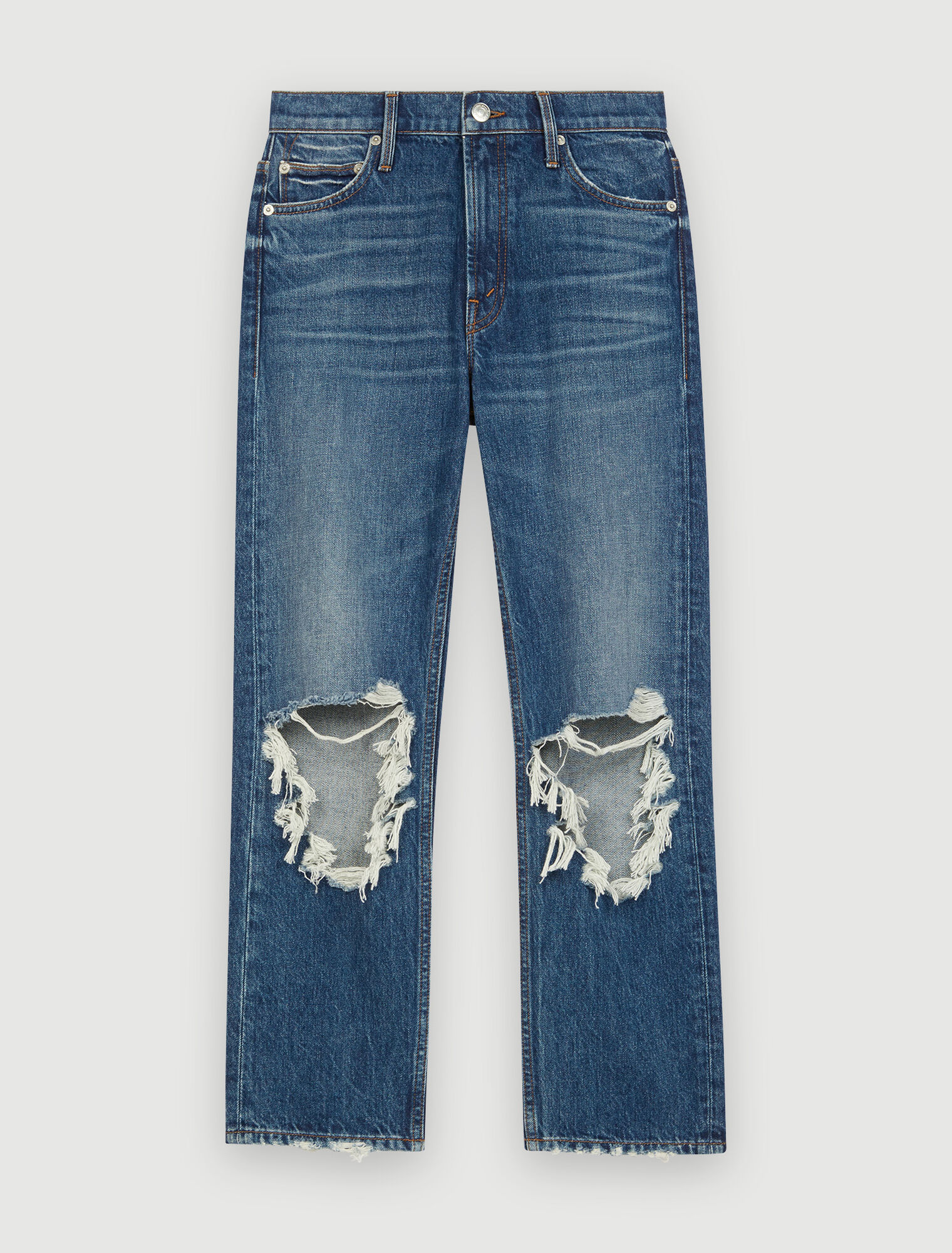 Jeans a vita alta strappati