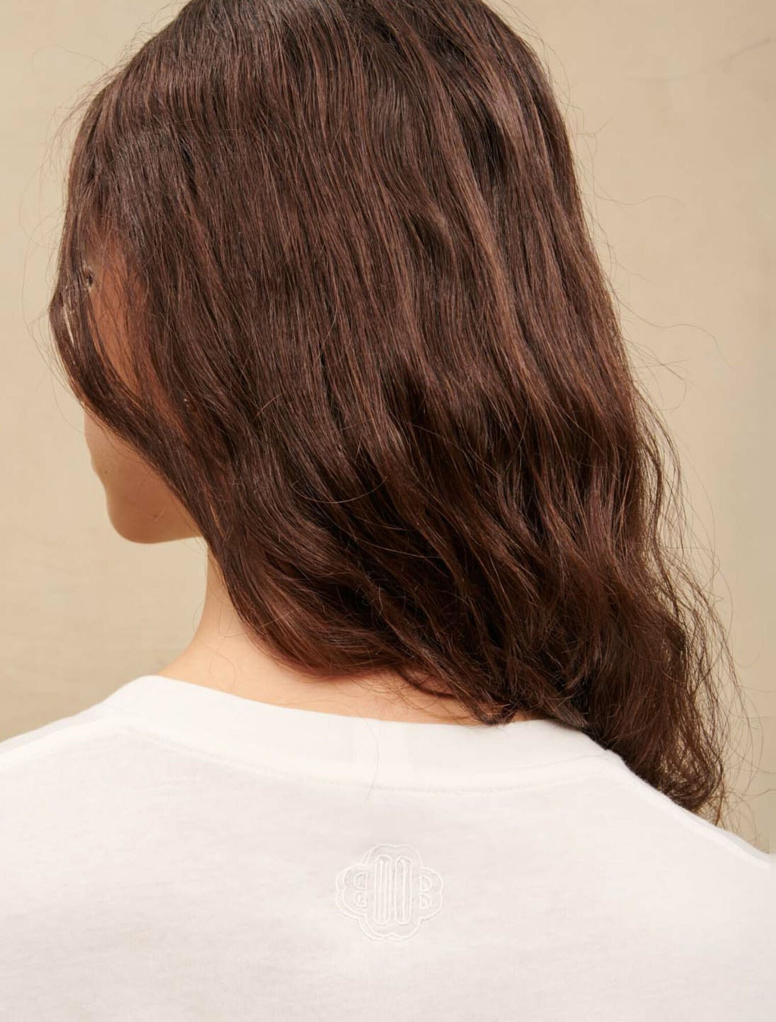 T-shirt in jersey con strass