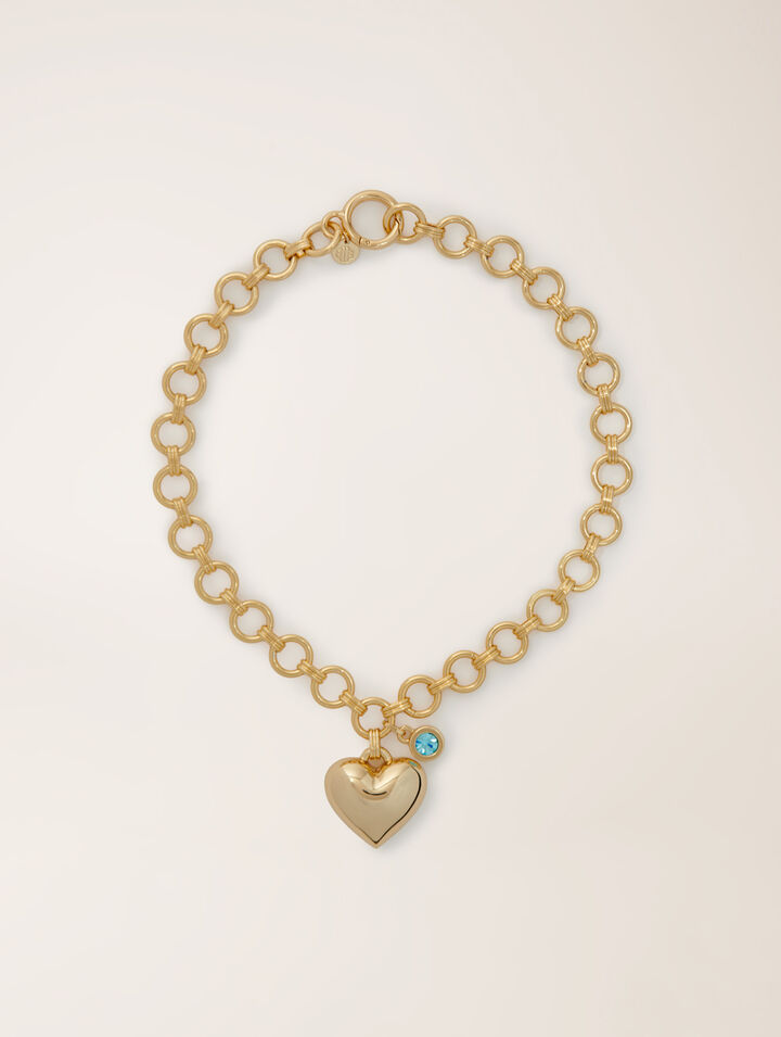 Collana con cuore dorato