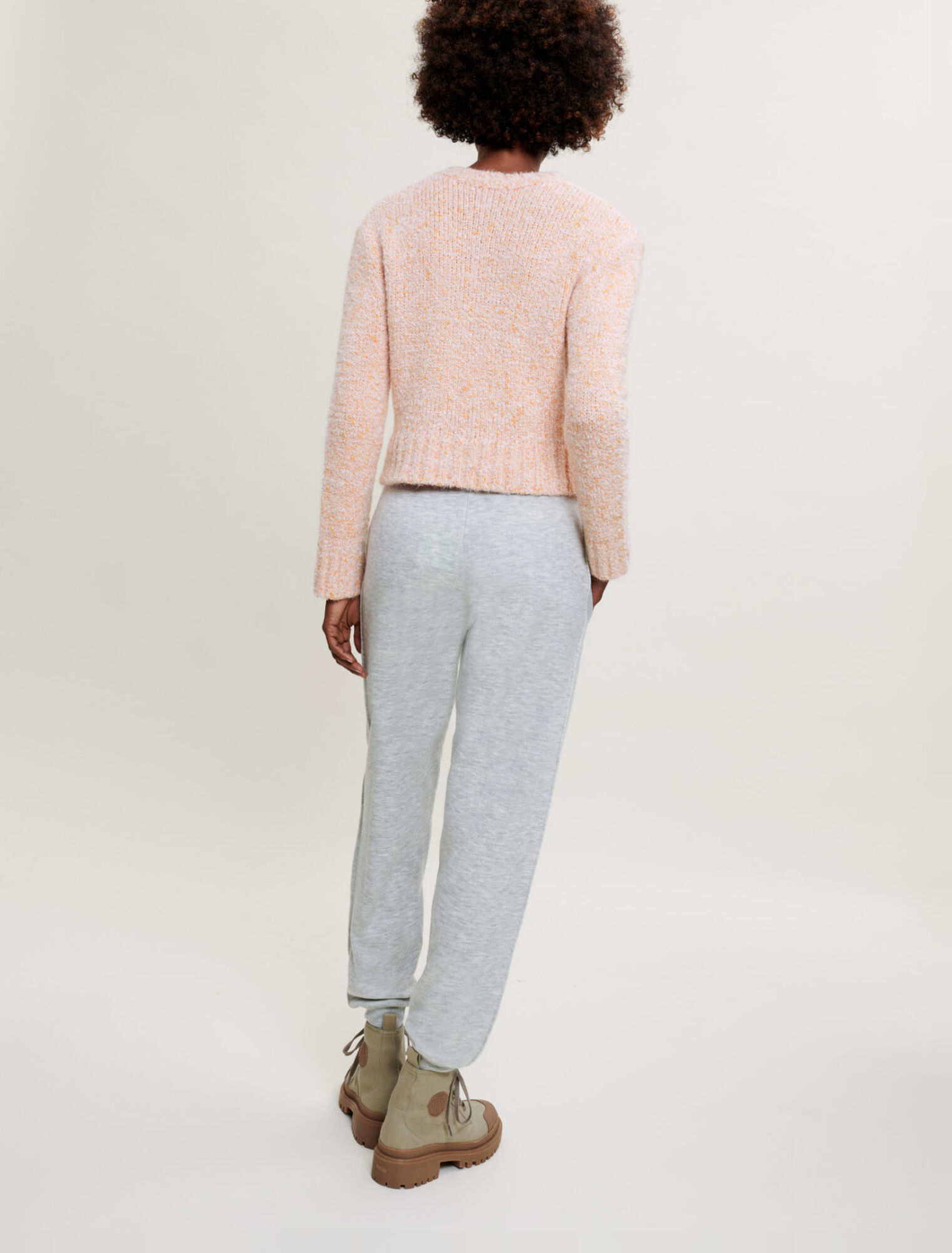 Pantaloni da jogging in pile screziato