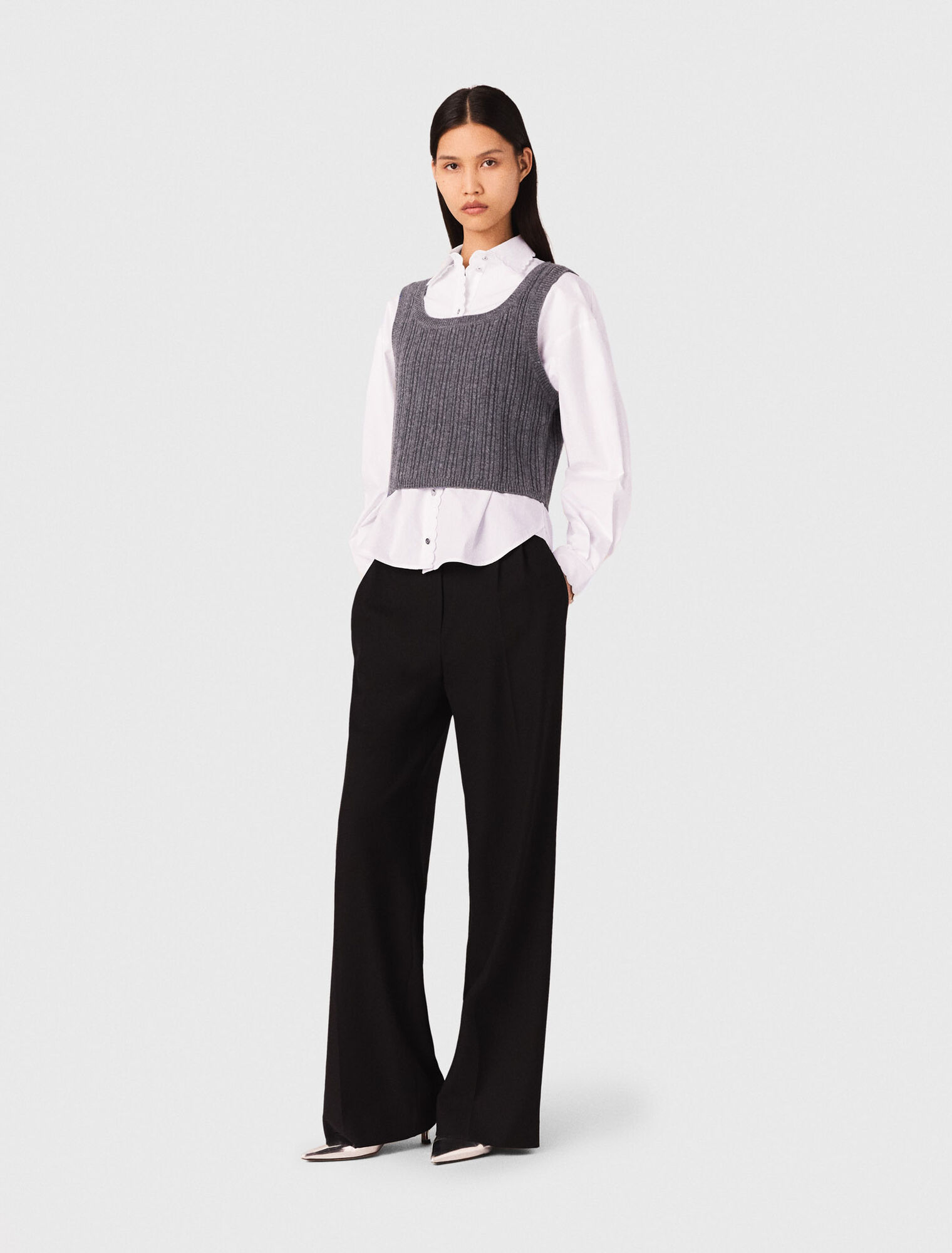 Pantaloni larghi da completo