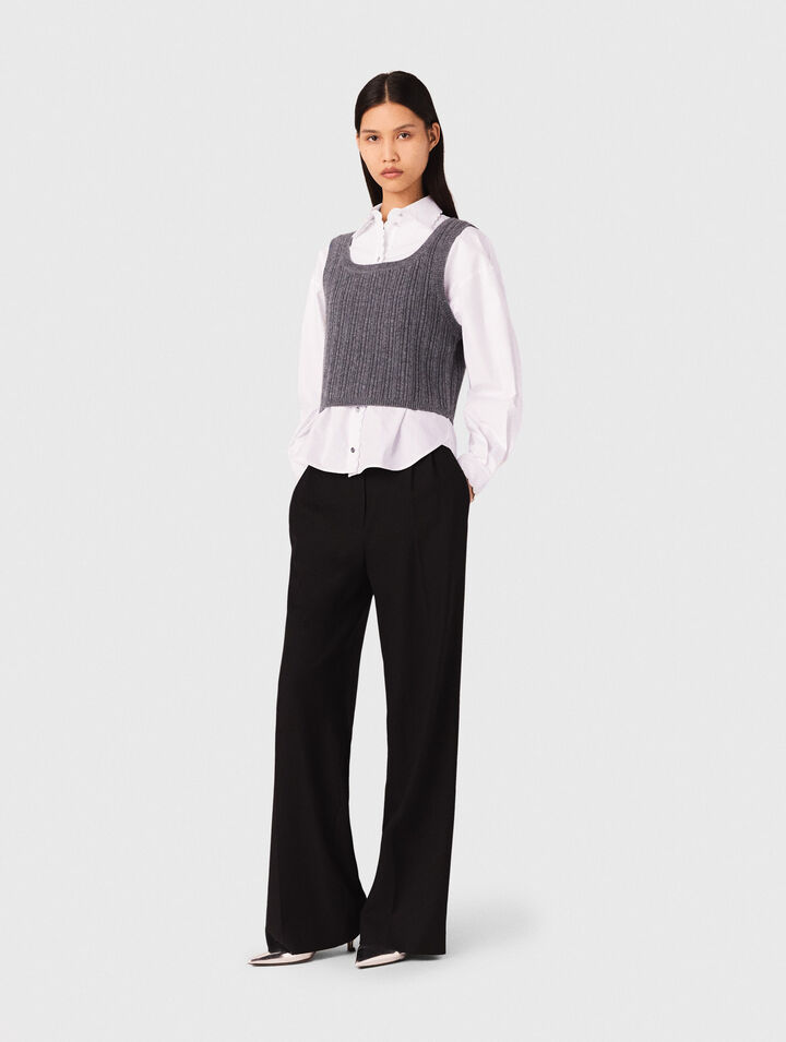 Pantaloni larghi da completo