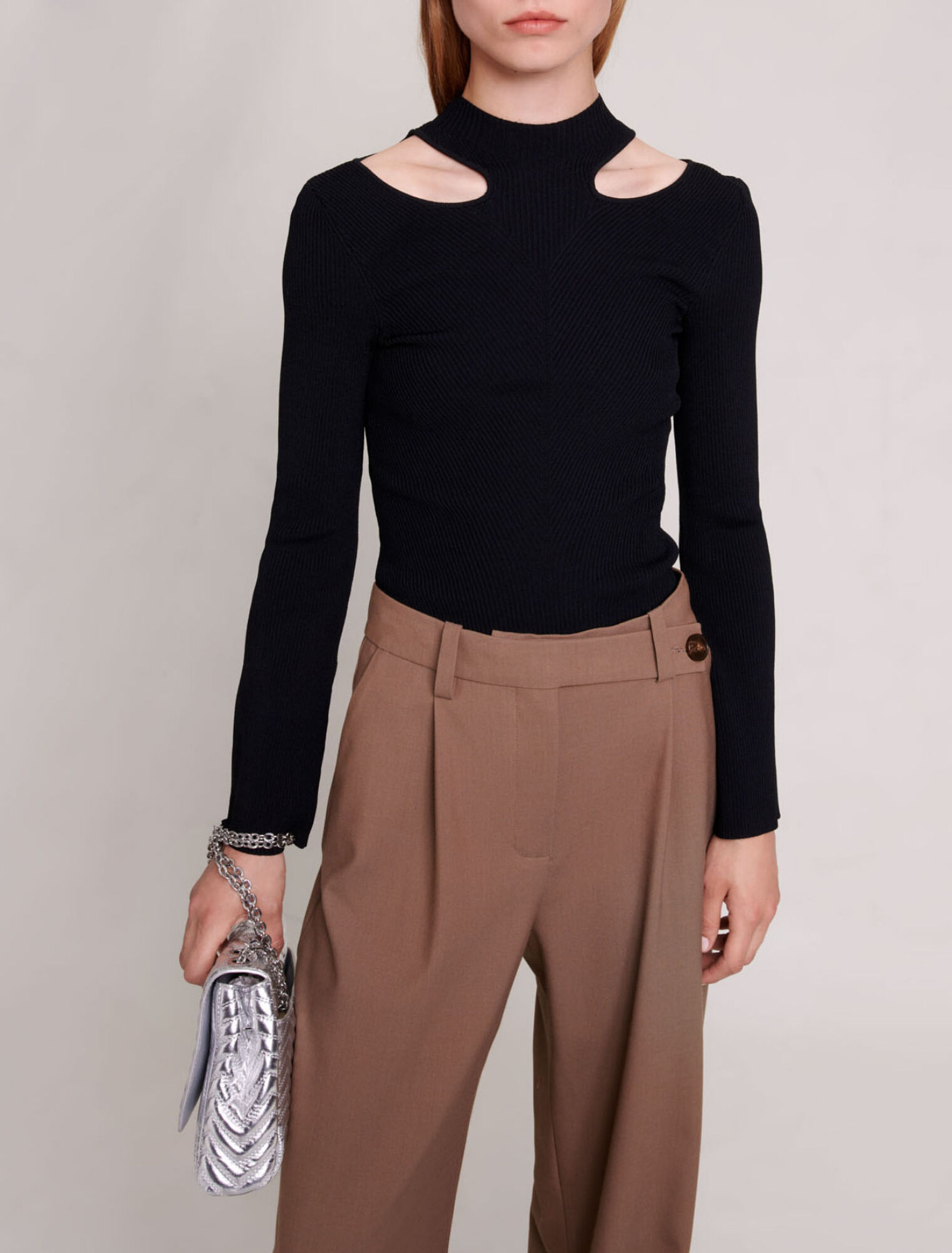 Maglione in maglia traforata