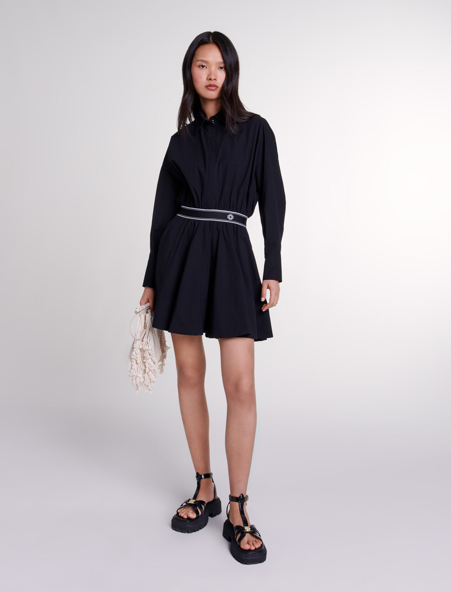 Abito chemisier corto elasticizzato Abiti camicia Maje