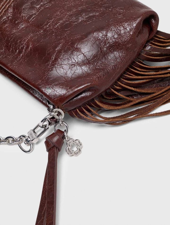 Pochette Miss M pouch pelle vernice