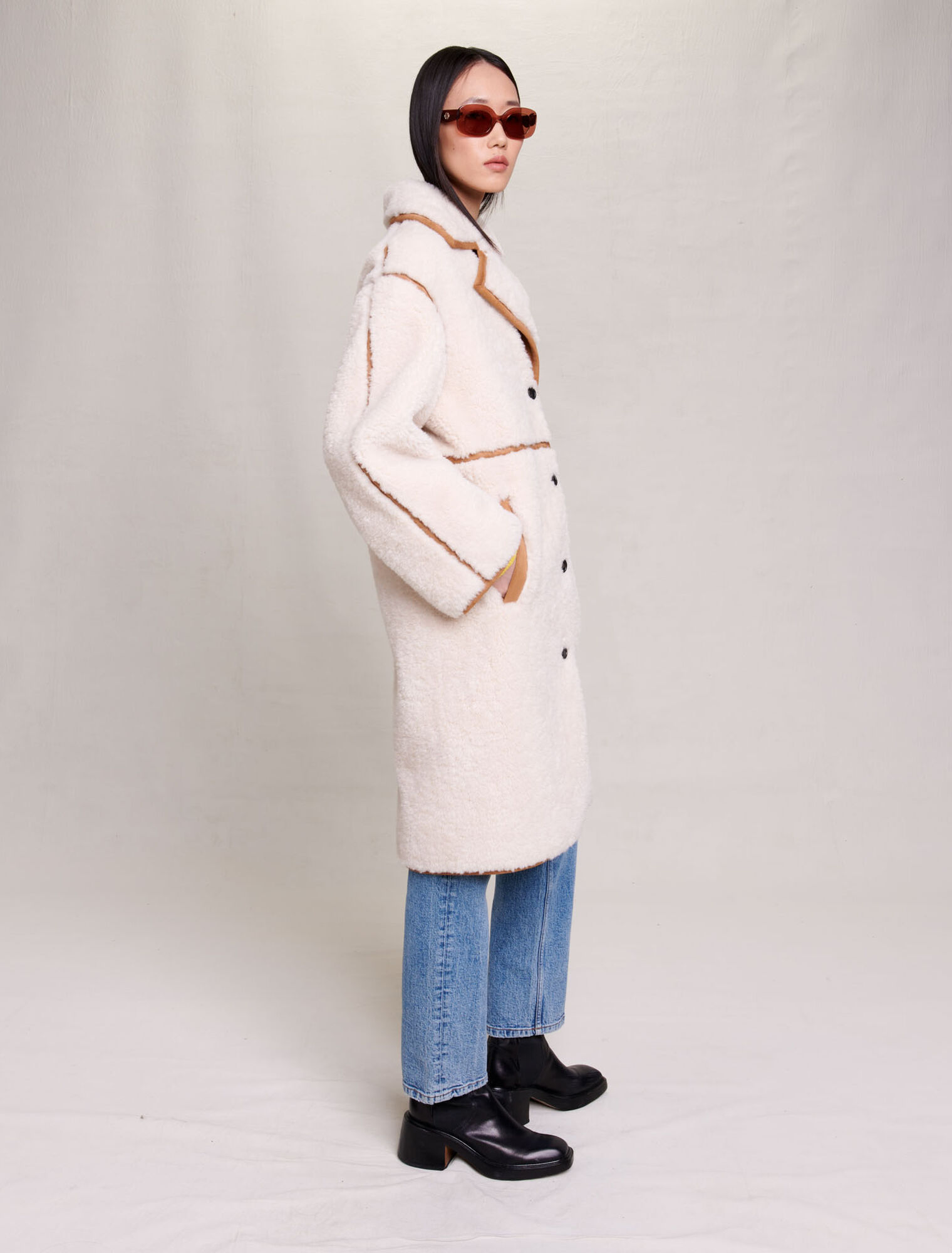 Cappotto lungo patchwork