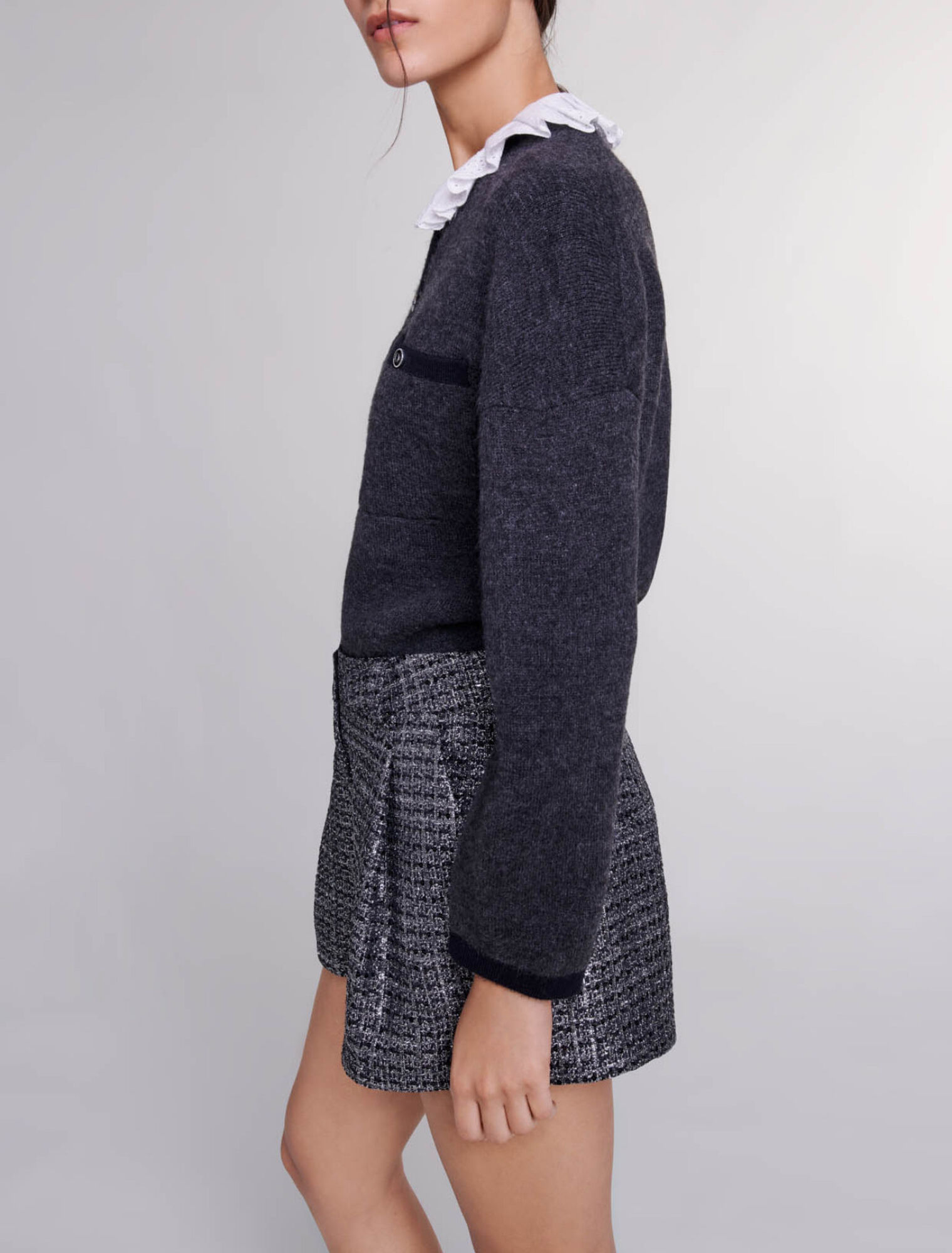 Shorts in tweed