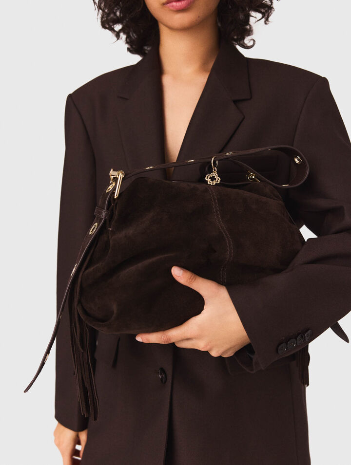 Borsa Miss M Mini  in pelle scamosciata