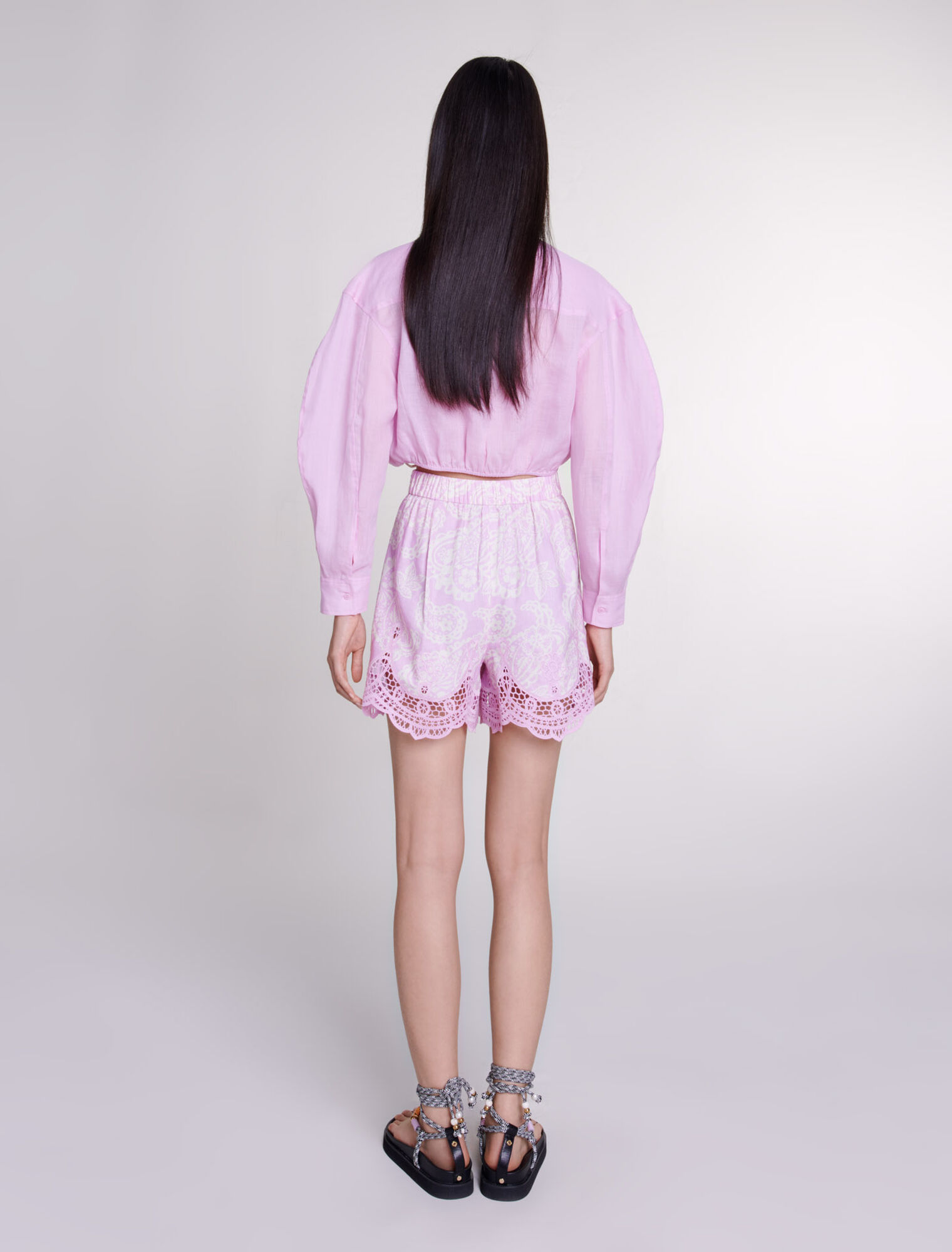 Camicia corta in ramia