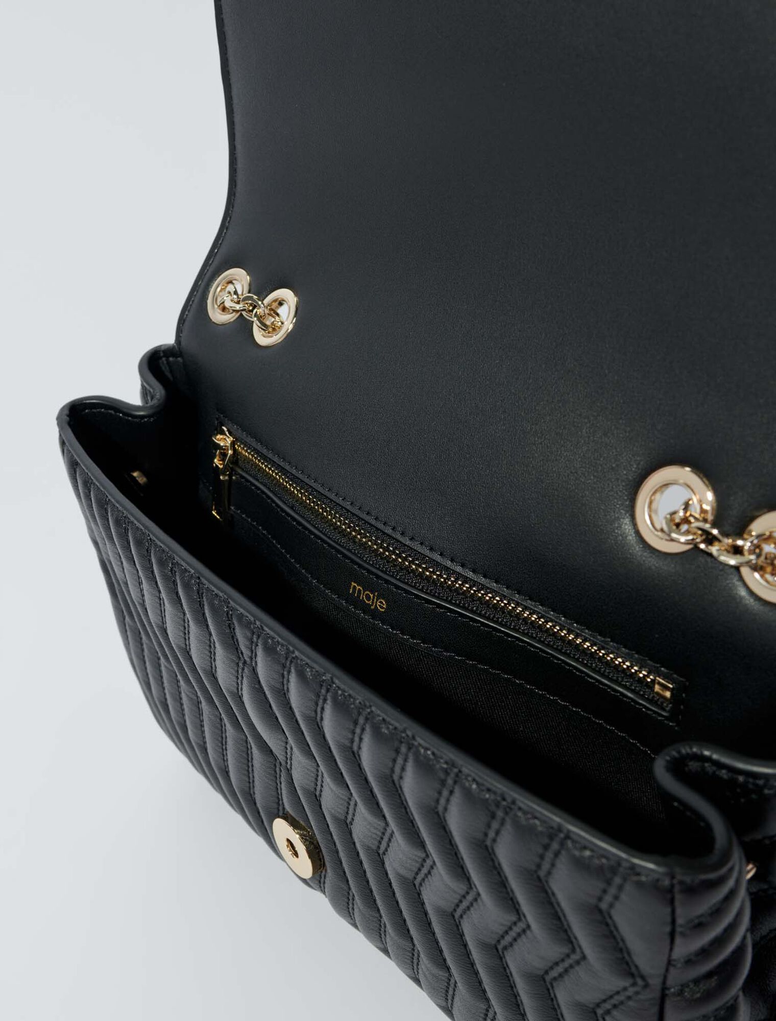 Borsa a catena in pelle