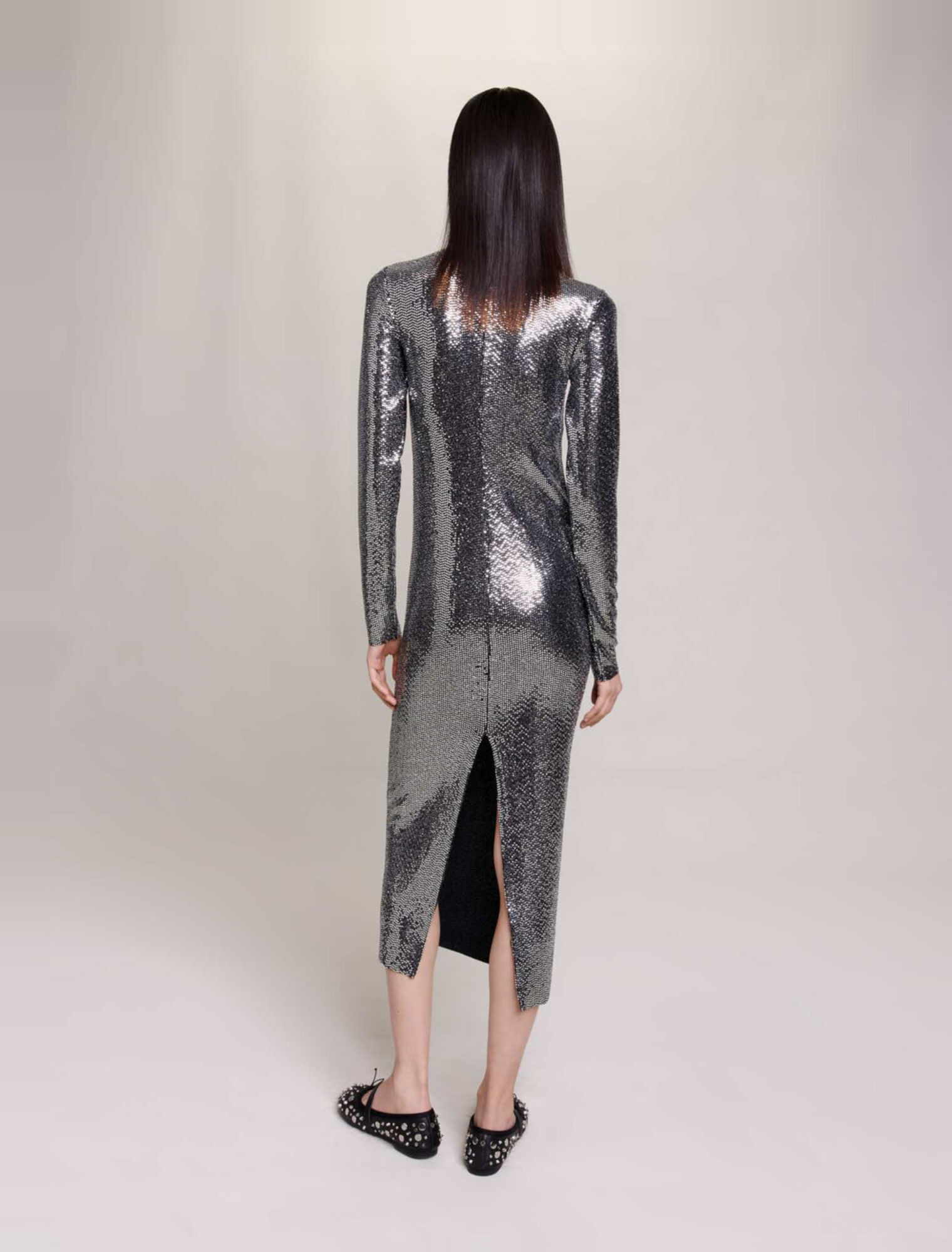 Abito lungo glitter