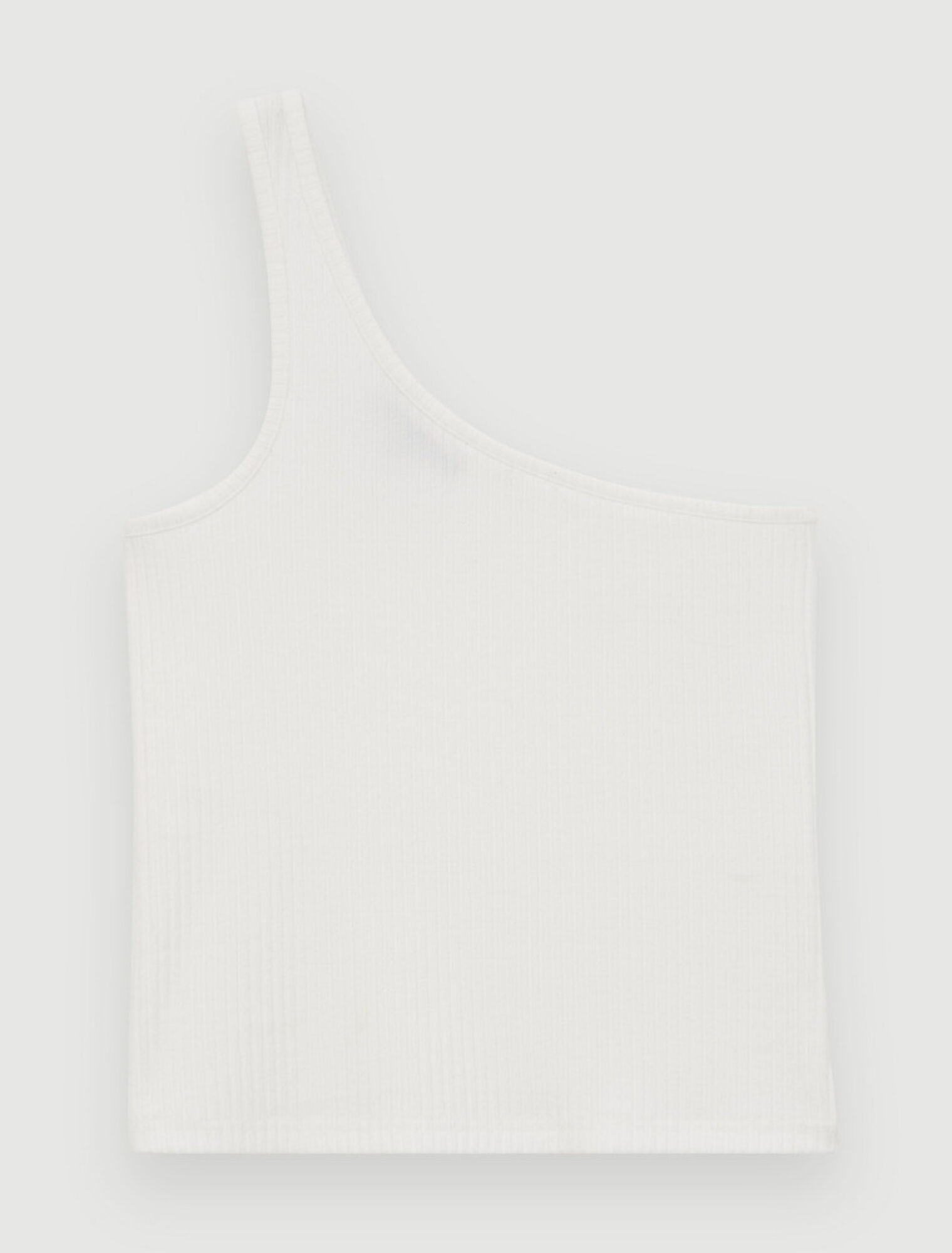 T-shirt monospalla elasticizzata