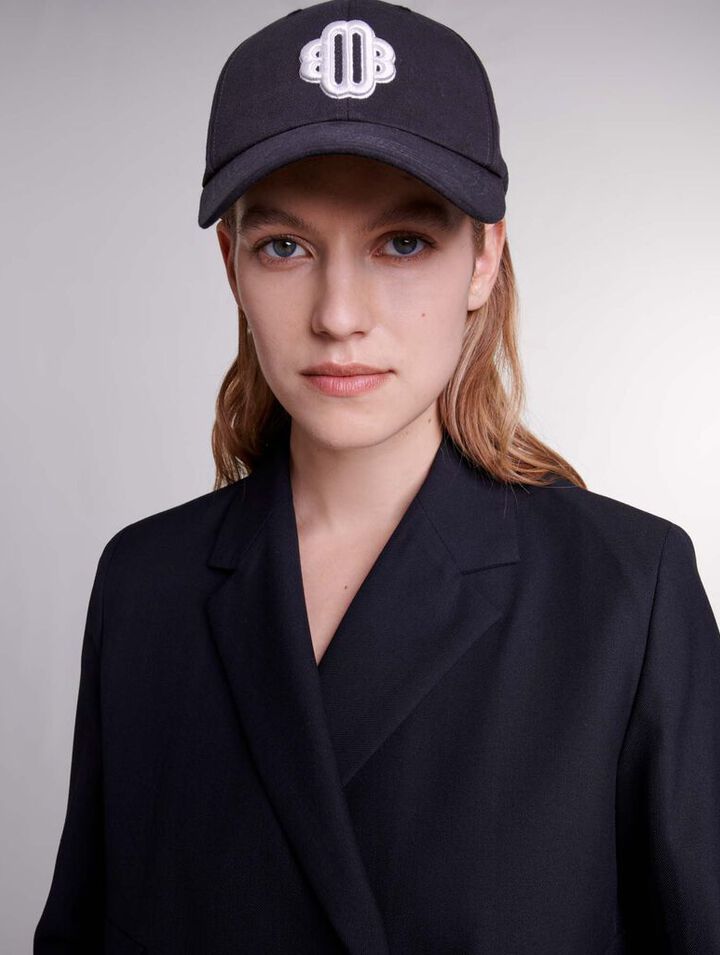 Cappellino in cotone con logo Clover