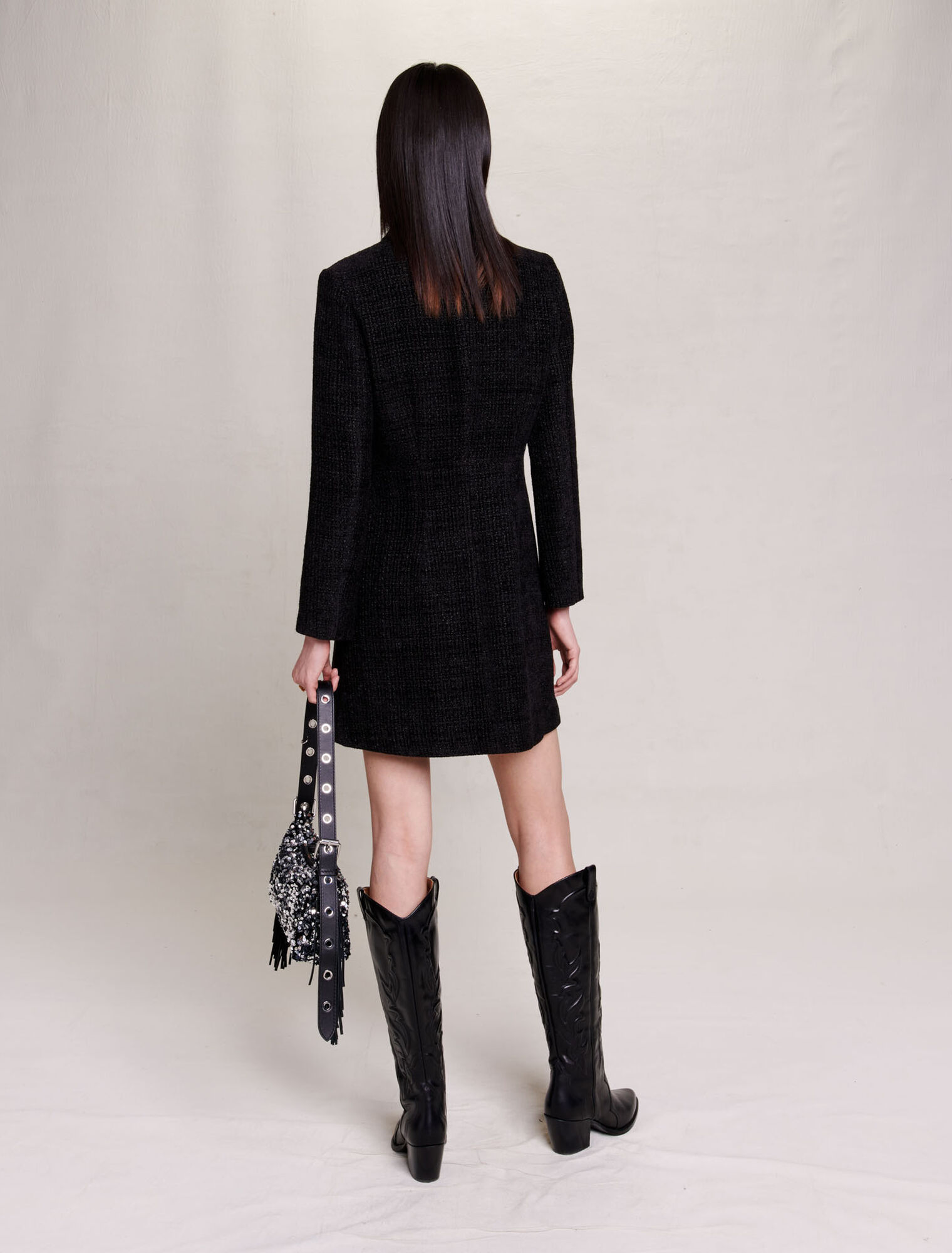 Abito corto in tweed