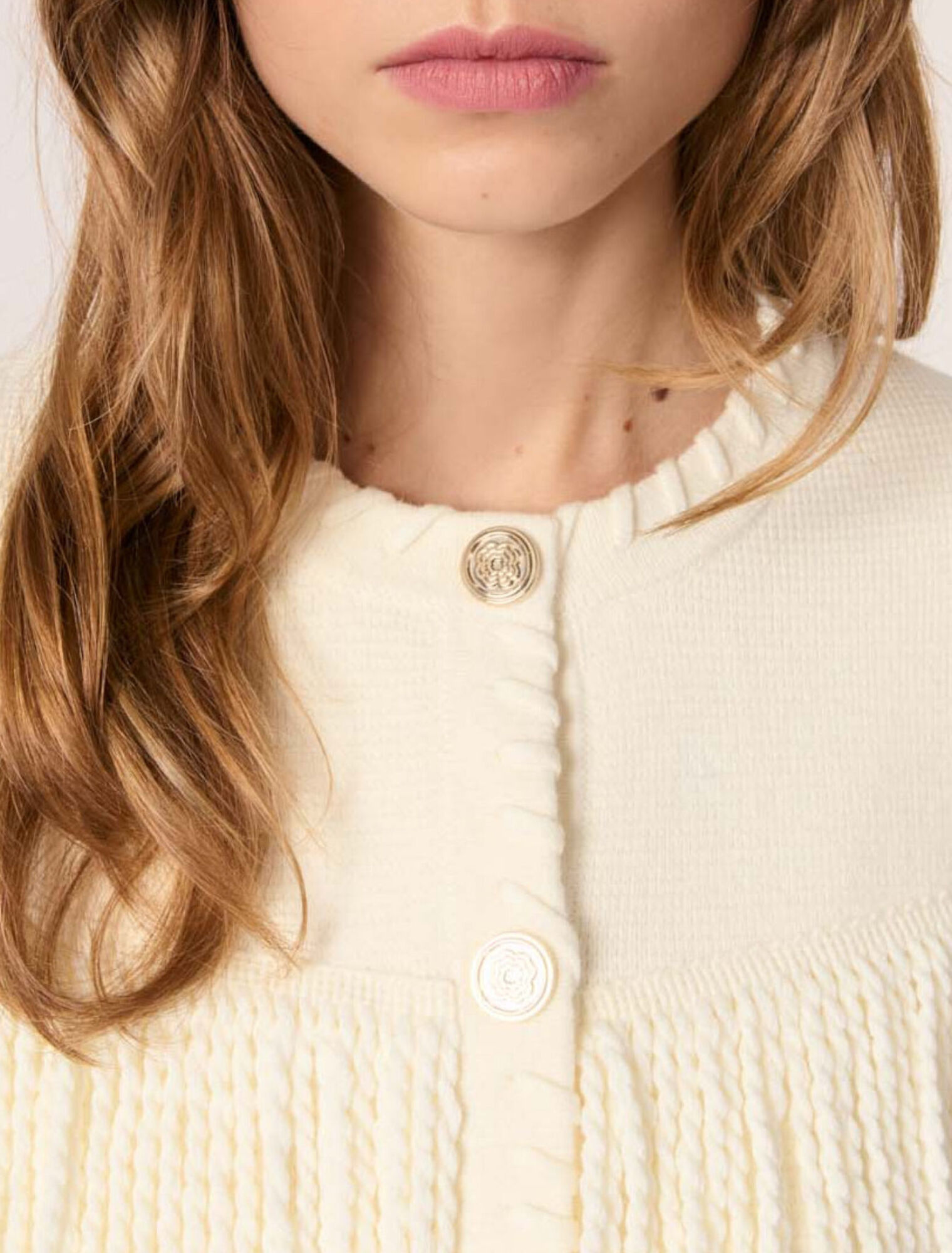 Cardigan con frange