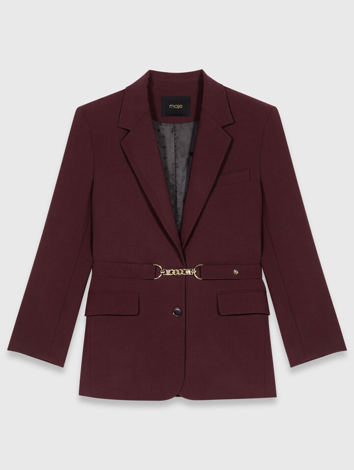 Giacca da tailleur con cintura
