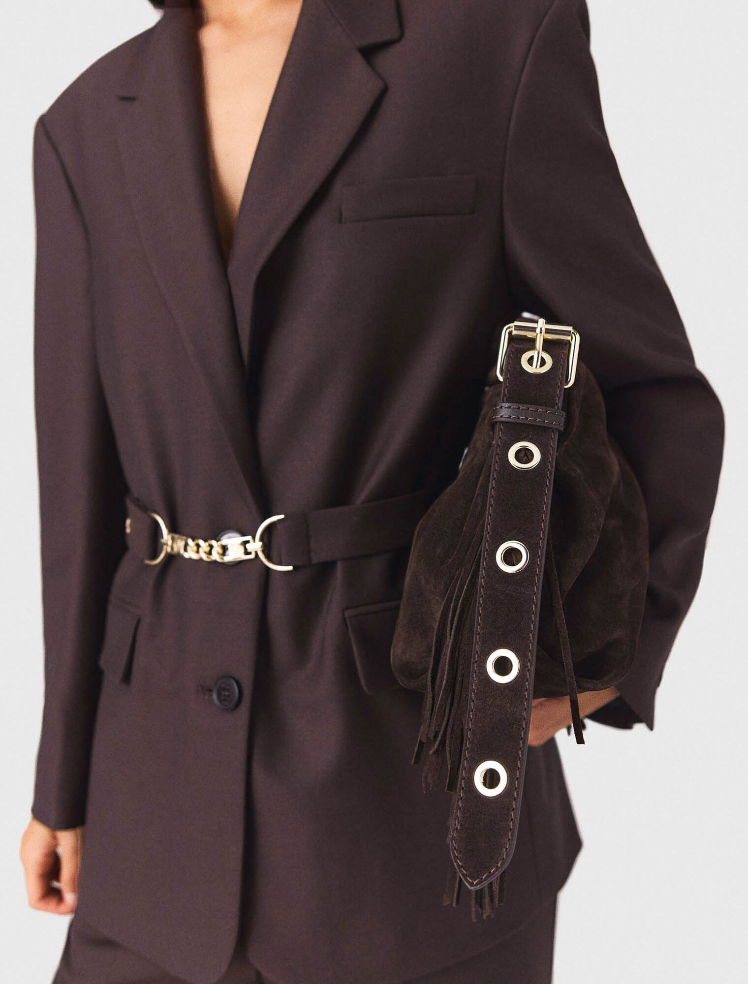 Giacca da tailleur con cintura