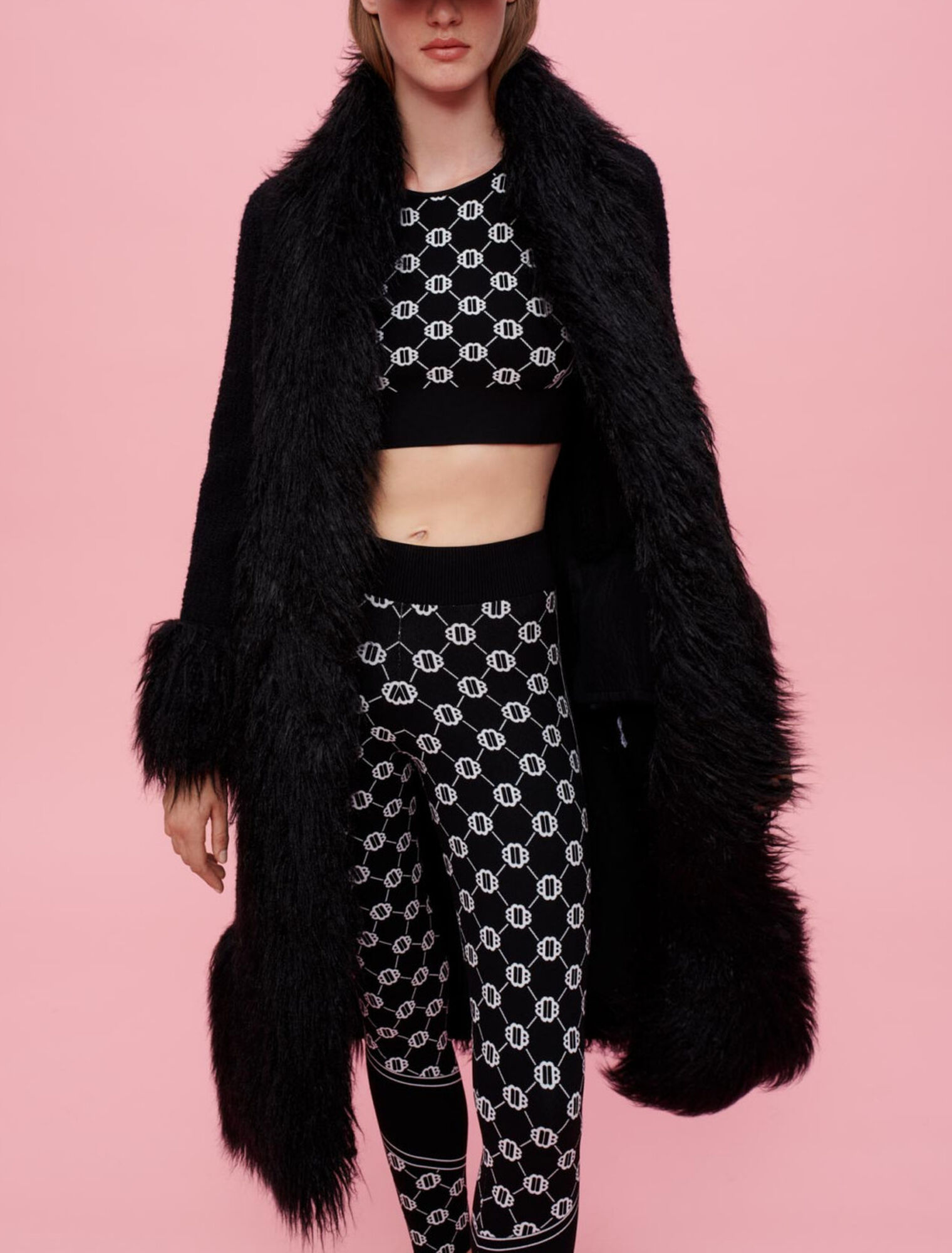 Cappotto in pelliccia sintetica