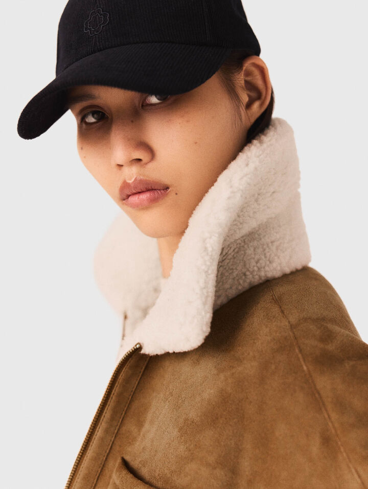 Cappotto shearling reversibile