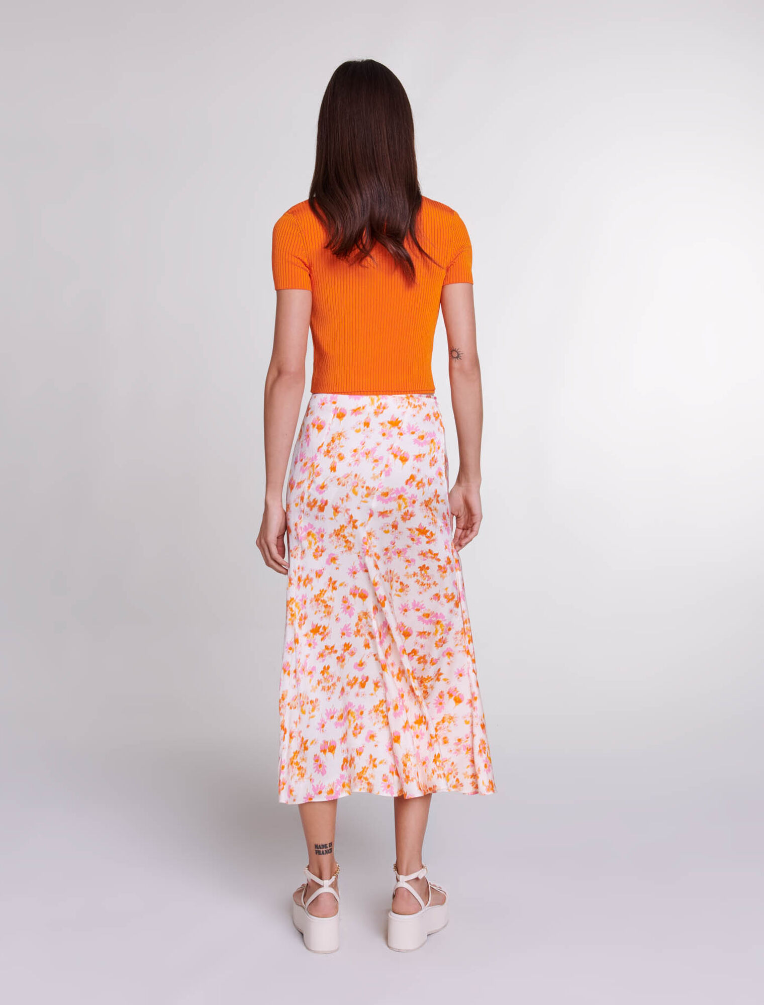 Twin set in maglia a coste