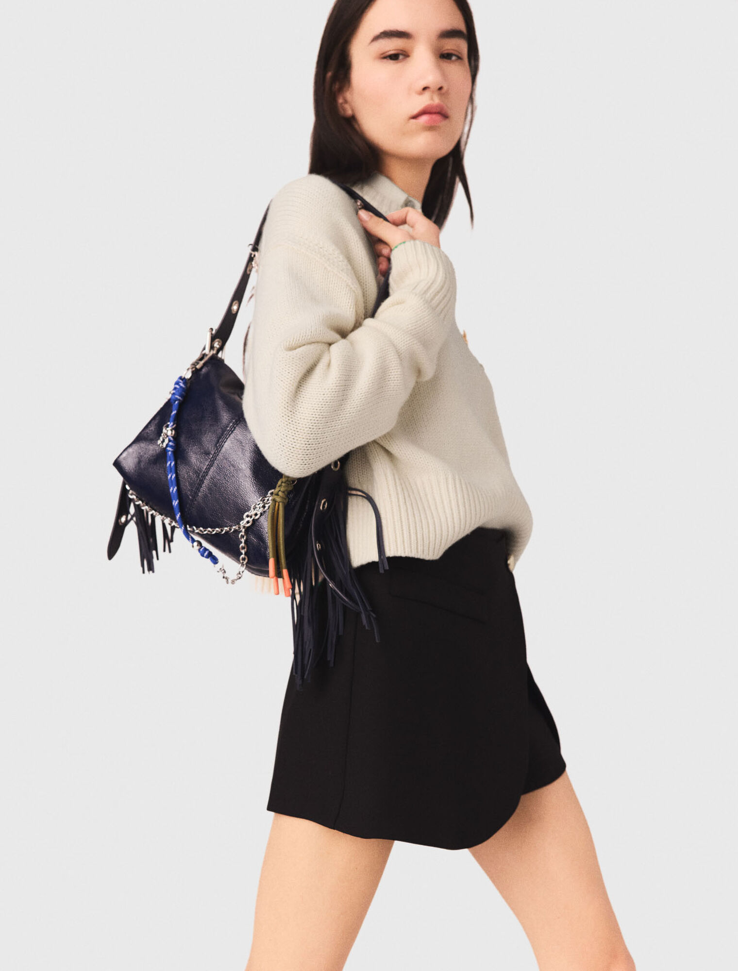 Shorts da tailleur trompe l'&oelig;il