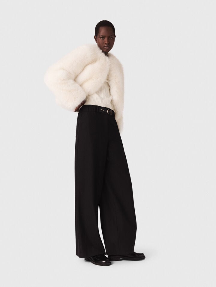 Pantaloni da tailleur a gamba larga
