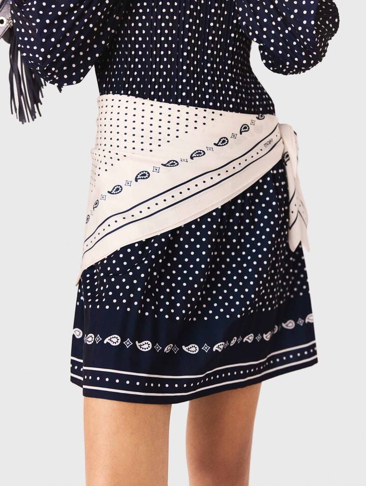 Foulard 90x90 in seta stampato