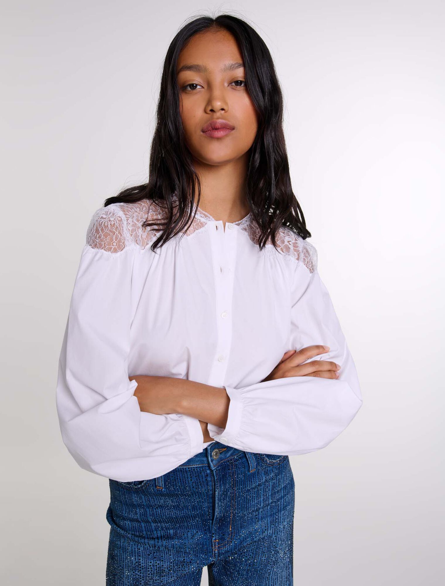 Camicia in pizzo